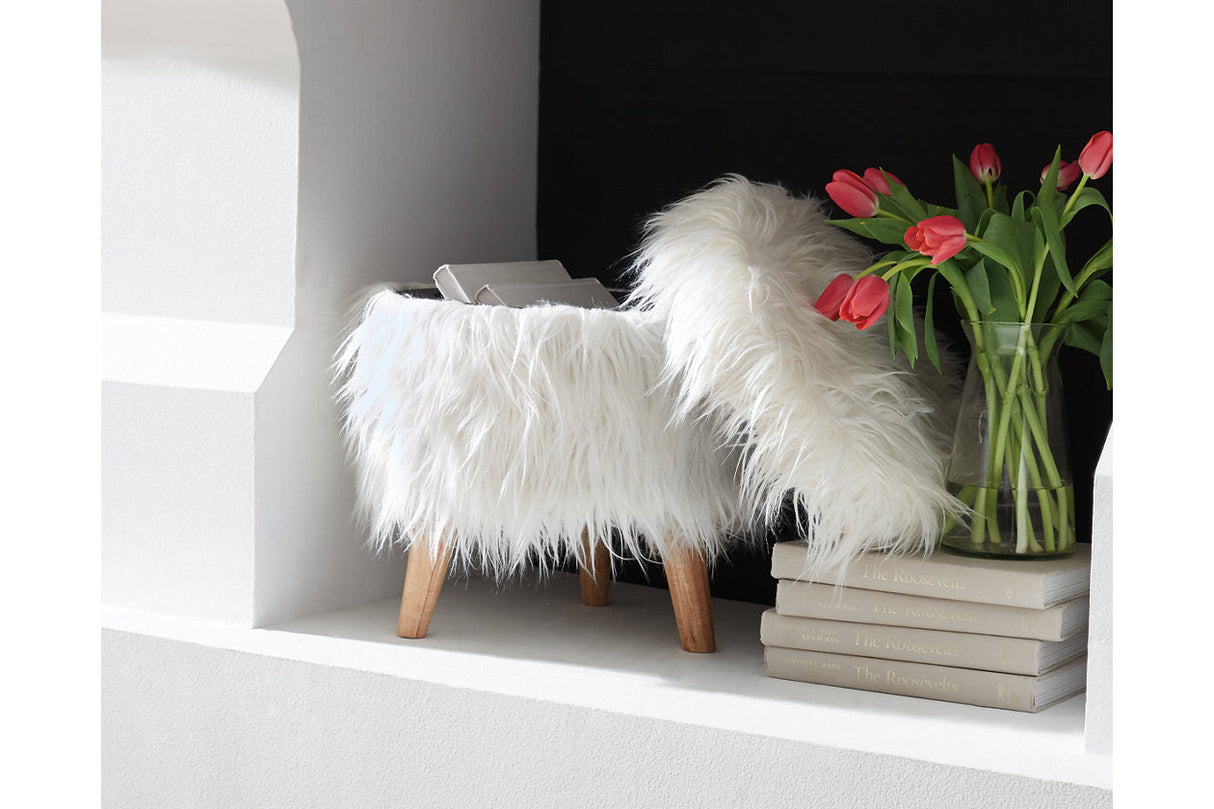 Elson White Storage Ottoman