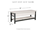 Rhyson White Storage Bench