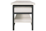 Rhyson White Storage Bench