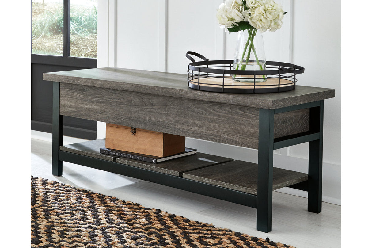 Rhyson Brown Storage Bench