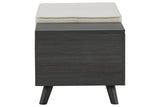 Yarlow Linen/Gray Storage Bench