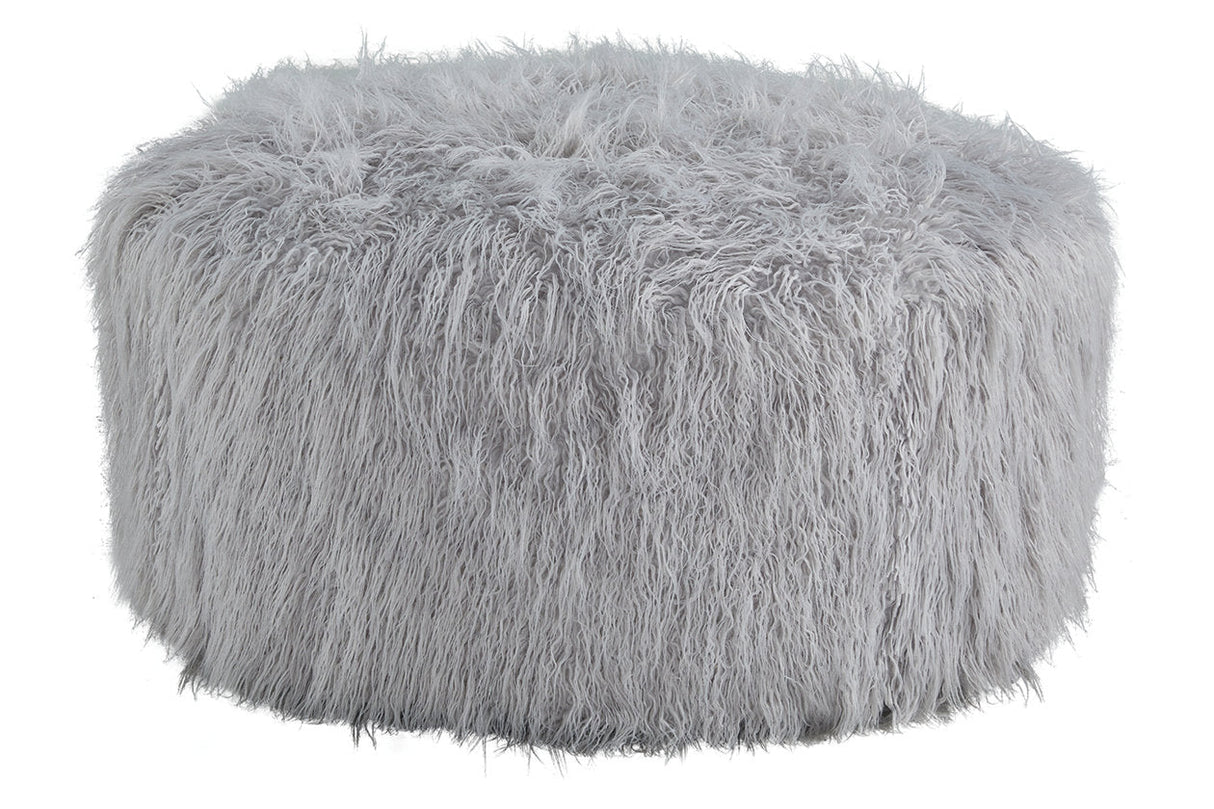 Galice Light Gray Oversized Accent Ottoman