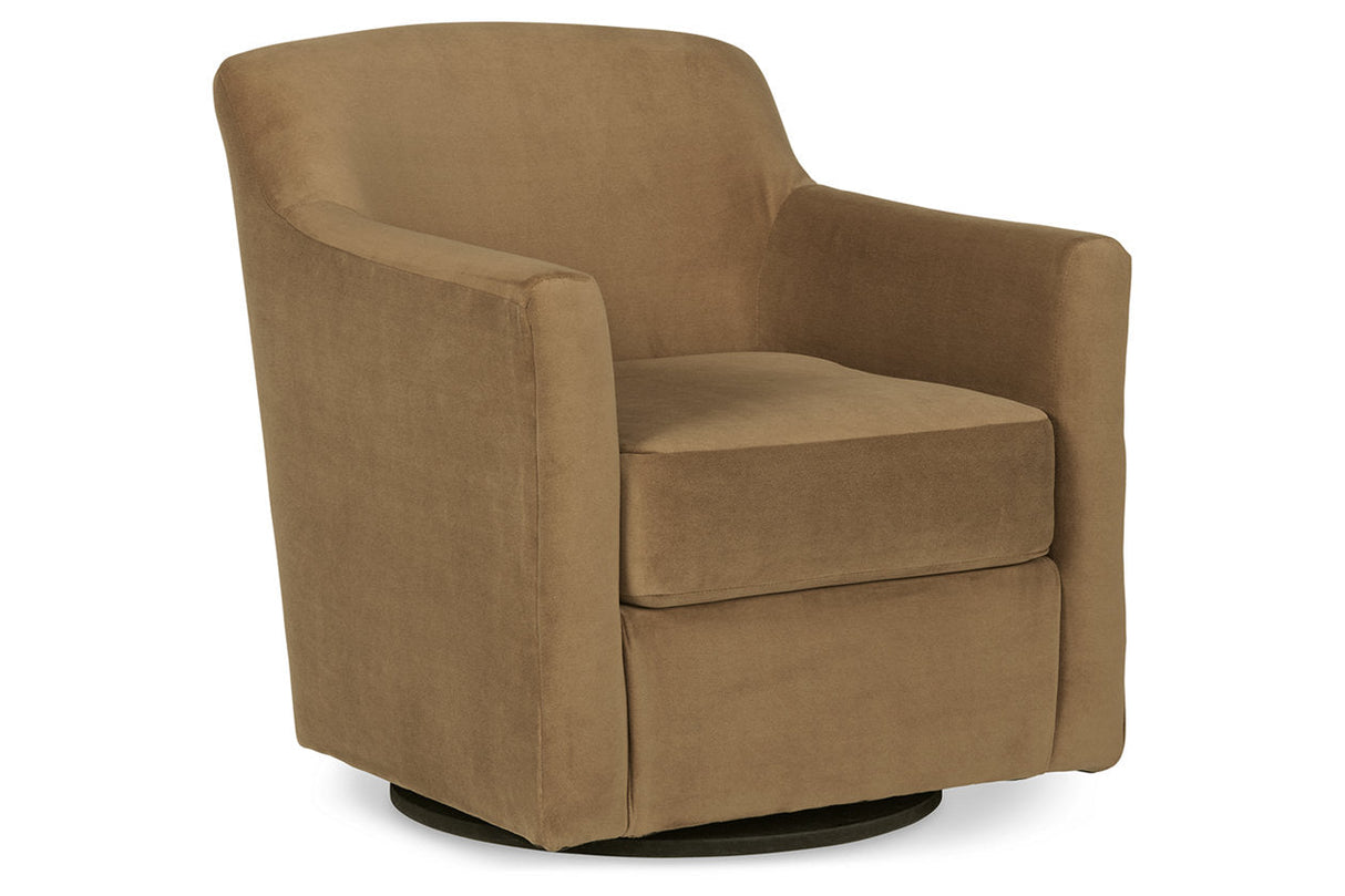 Bradney Honey Swivel Accent Chair