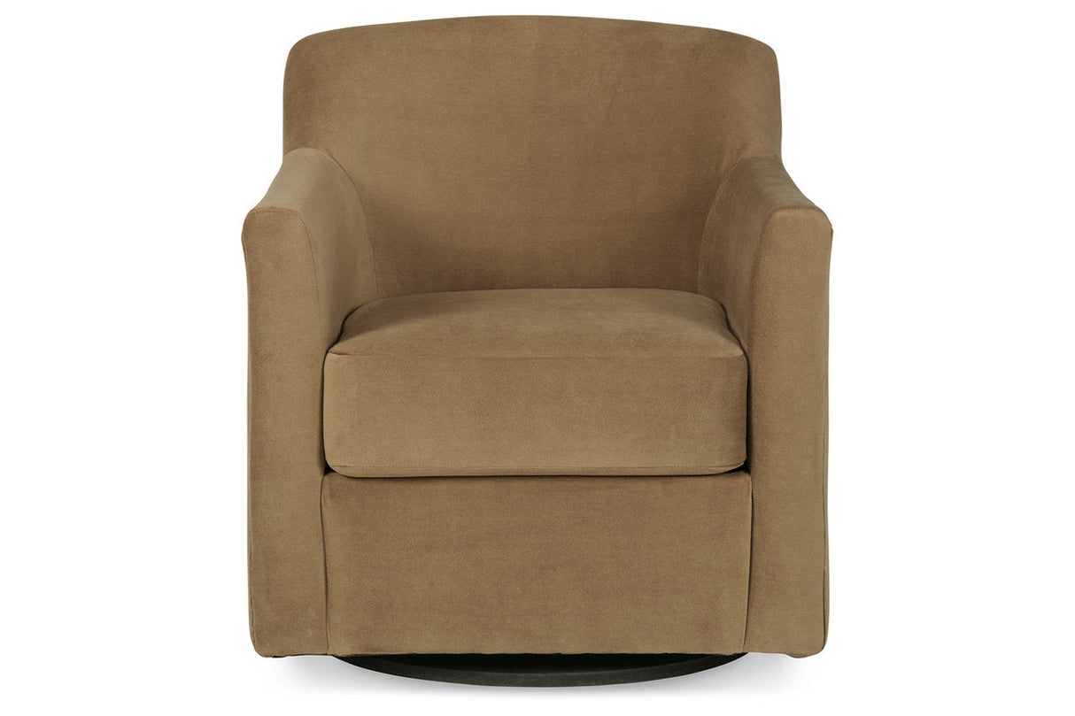 Bradney Honey Swivel Accent Chair