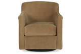 Bradney Honey Swivel Accent Chair