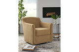 Bradney Honey Swivel Accent Chair