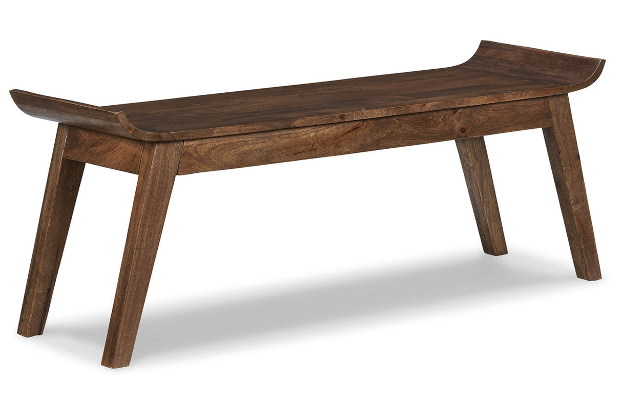 Abbianna Medium Brown Accent Bench