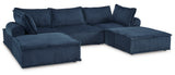 Bales Navy 5-Piece Modular Seating