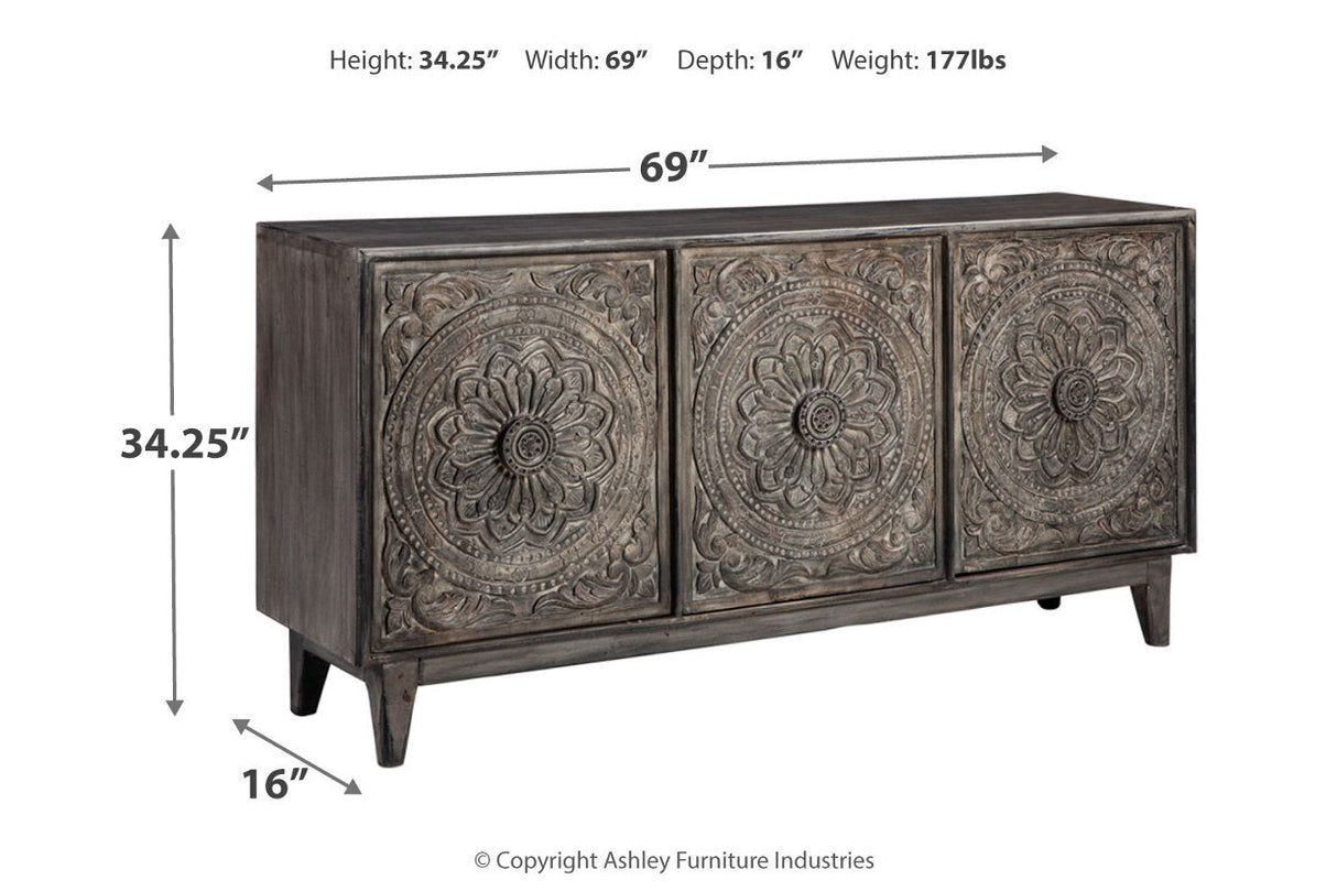 Fair Ridge Dark Brown Accent Cabinet