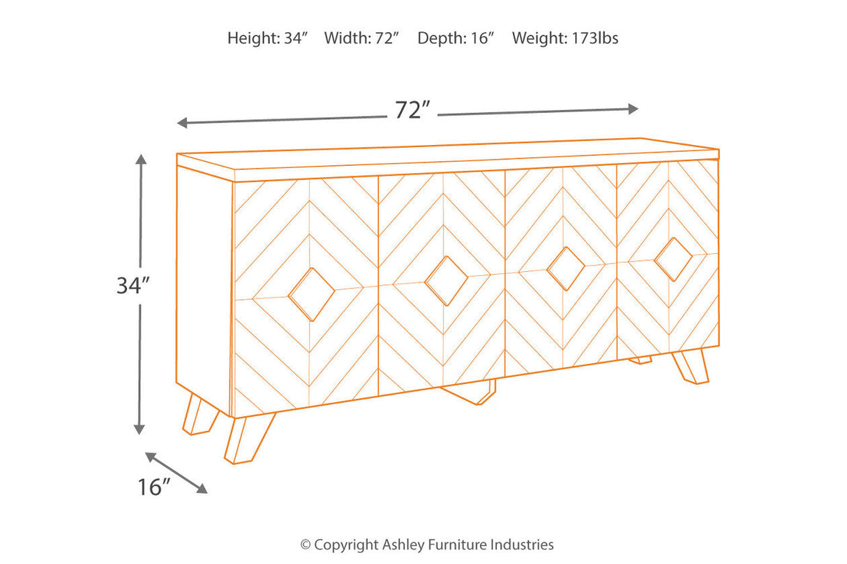 Robin Ridge Two-tone Brown Accent Cabinet