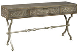 Quinnland Antique Black Sofa/Console Table