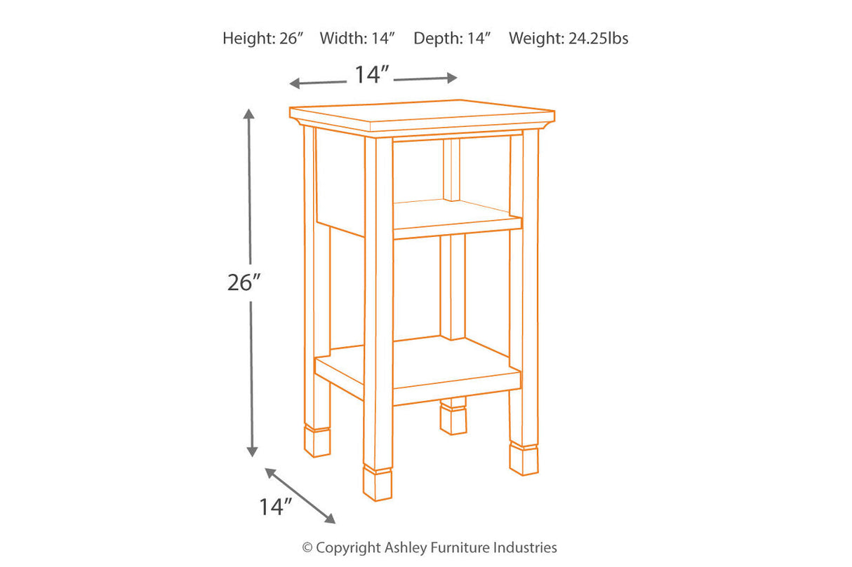 Marnville Dark Brown Accent Table