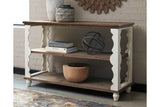 Alwyndale Antique White/Brown Sofa/Console Table