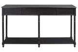 Eirdale Black Sofa/Console Table