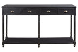 Eirdale Black Sofa/Console Table