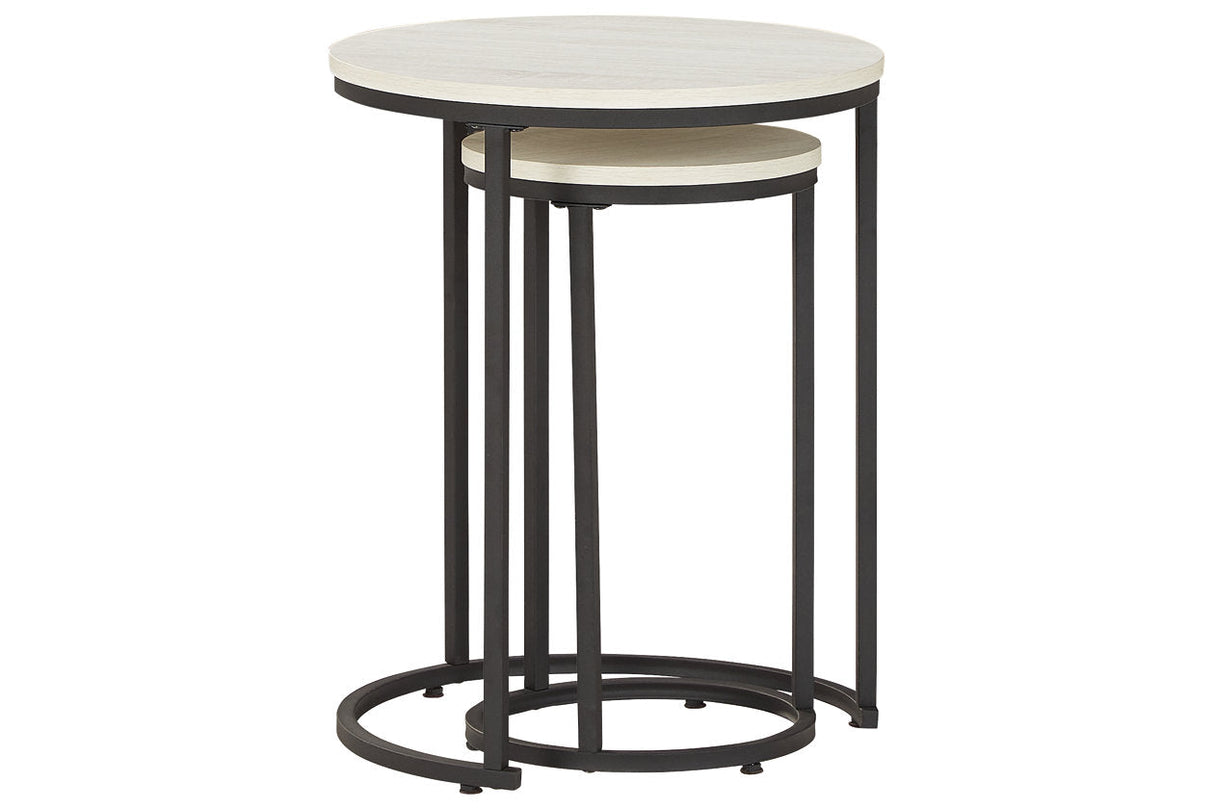 Briarsboro White/Black Accent Table