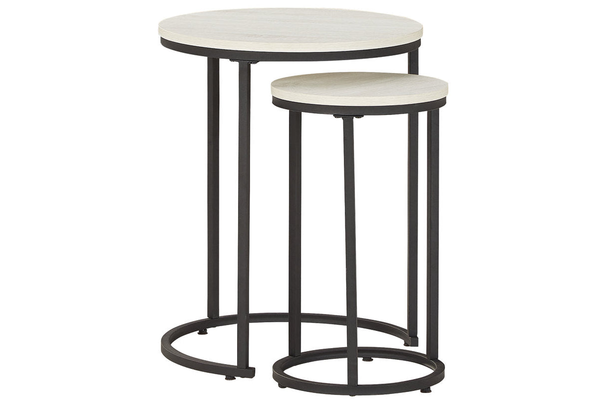 Briarsboro White/Black Accent Table