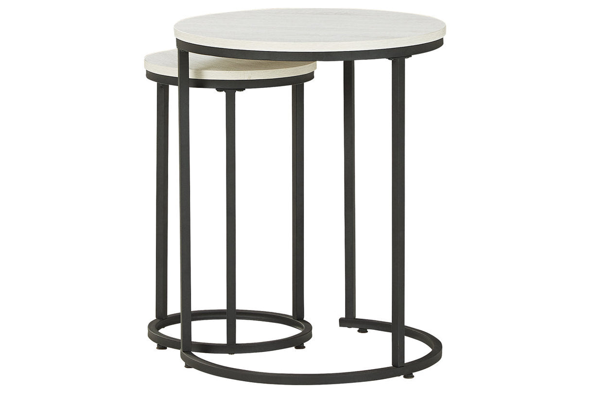 Briarsboro White/Black Accent Table