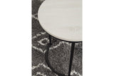 Briarsboro White/Black Accent Table