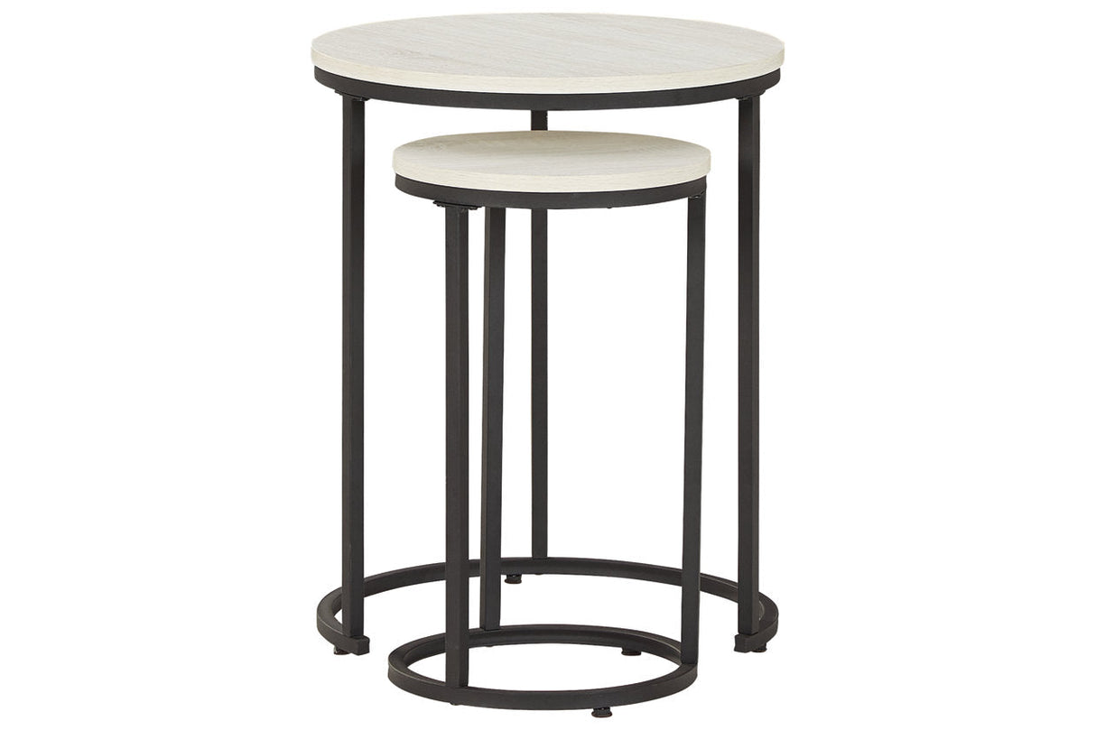 Briarsboro White/Black Accent Table