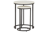 Briarsboro White/Black Accent Table