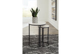 Briarsboro White/Black Accent Table