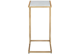 Lanport Champagne/White Accent Table