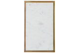 Lanport Champagne/White Accent Table