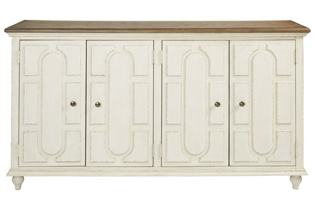 Roranville Antique White Accent Cabinet