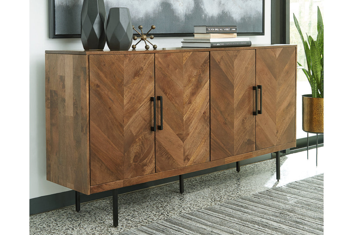 Prattville Brown Accent Cabinet