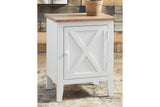 Gylesburg White/Brown Accent Cabinet