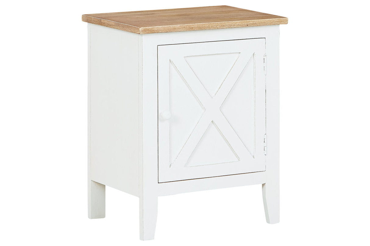 Gylesburg White/Brown Accent Cabinet