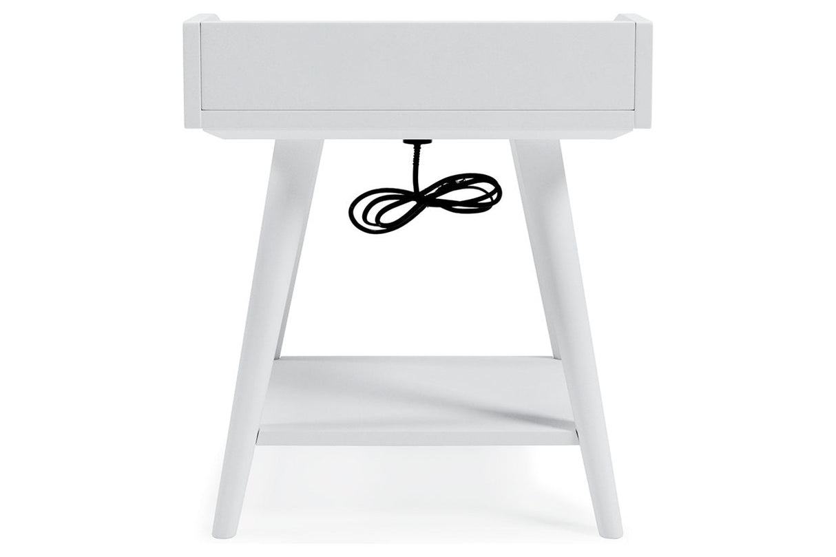 Blariden White Accent Table