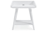 Blariden White Accent Table