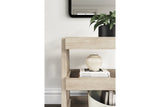 Blariden Light Tan Shelf Accent Table