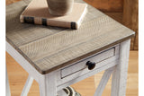 Adalane White/Gray Accent Table