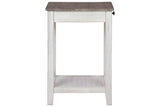 Adalane White/Gray Accent Table