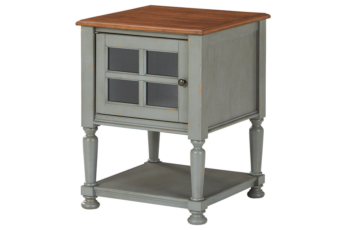 Mirimyn Gray/Brown Accent Cabinet