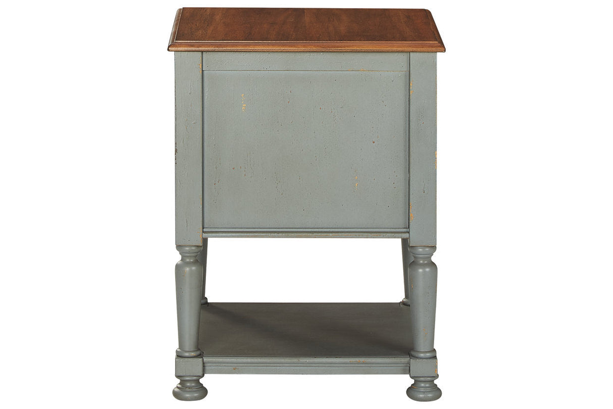 Mirimyn Gray/Brown Accent Cabinet