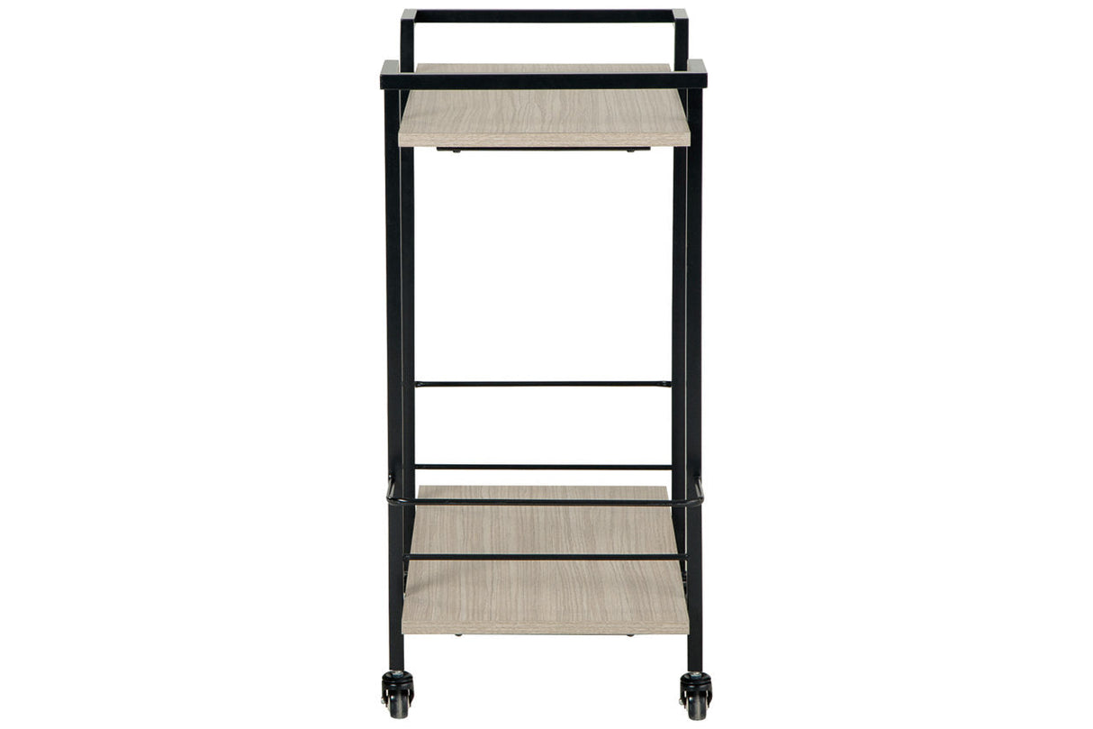 Waylowe Brown/Black Bar Cart