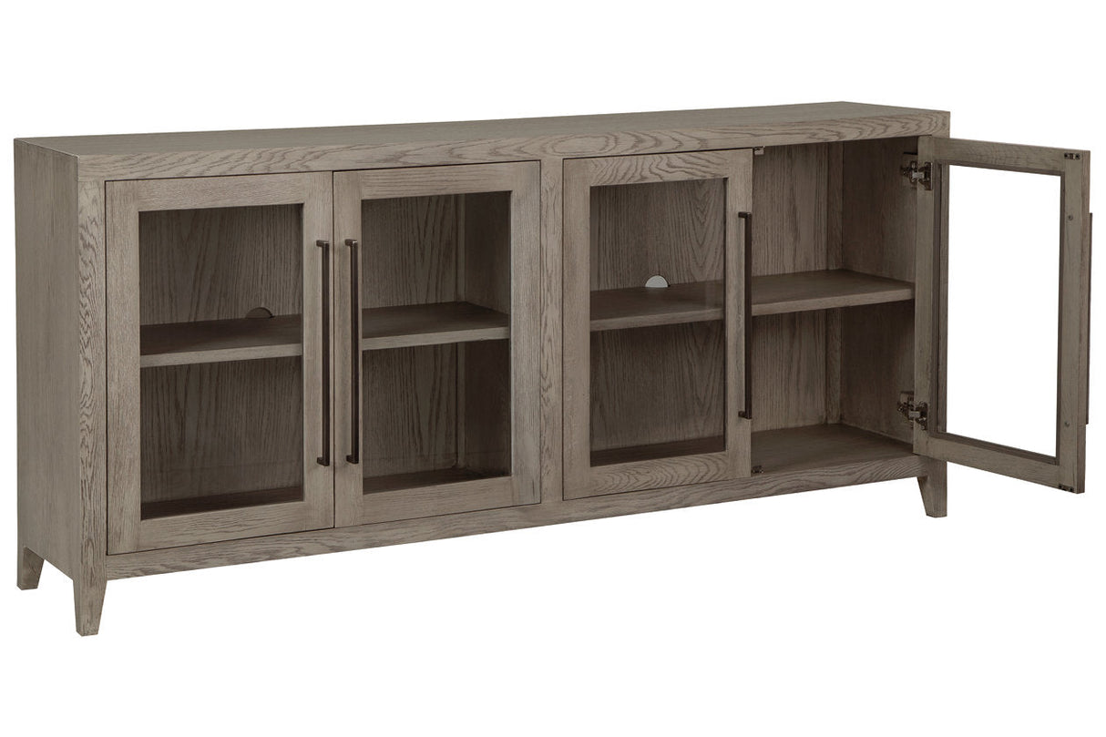 Dalenville Warm Gray Accent Cabinet