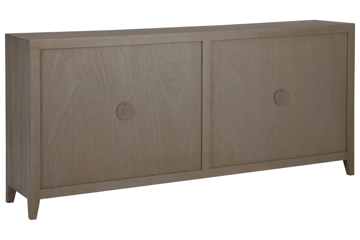 Dalenville Warm Gray Accent Cabinet