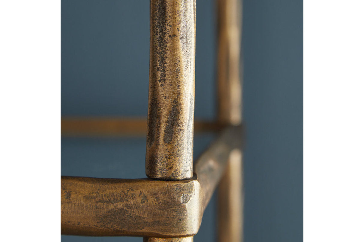 Ryandale Antique Brass Finish Bookcase