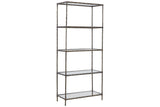 Ryandale Antique Pewter Finish Bookcase