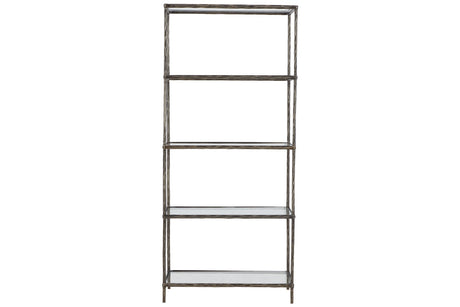 Ryandale Antique Pewter Finish Bookcase