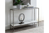 Ryandale Antique Pewter Finish Console Sofa Table