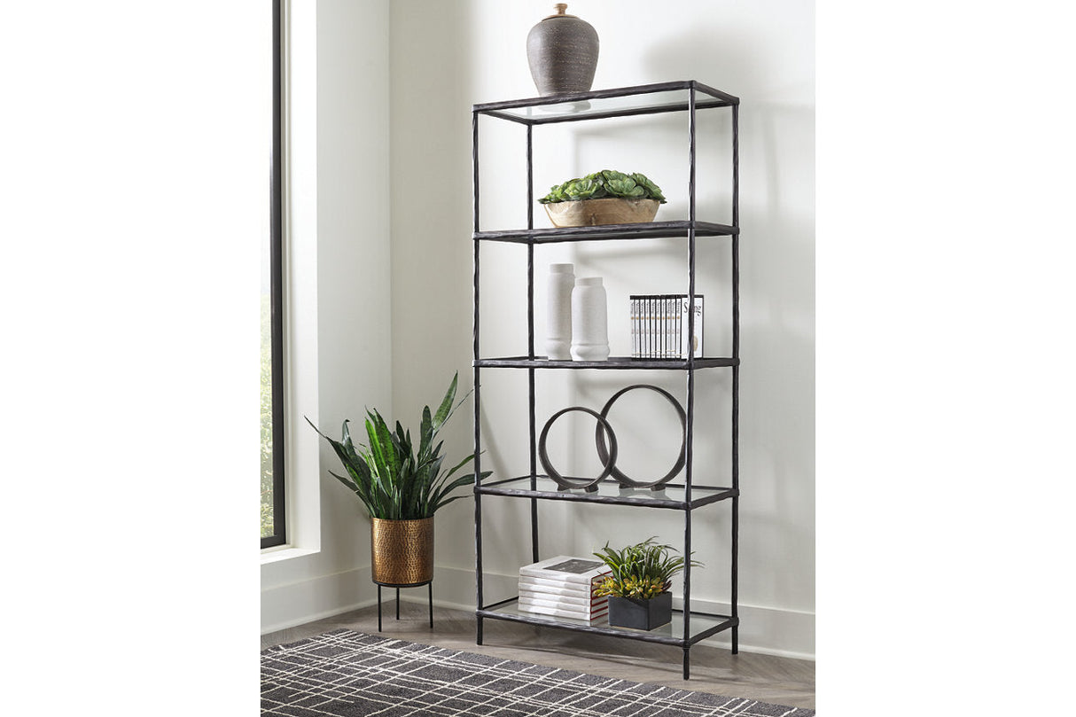 Ryandale Antique Black Bookcase