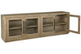 Waltleigh Distressed Brown Accent Cabinet