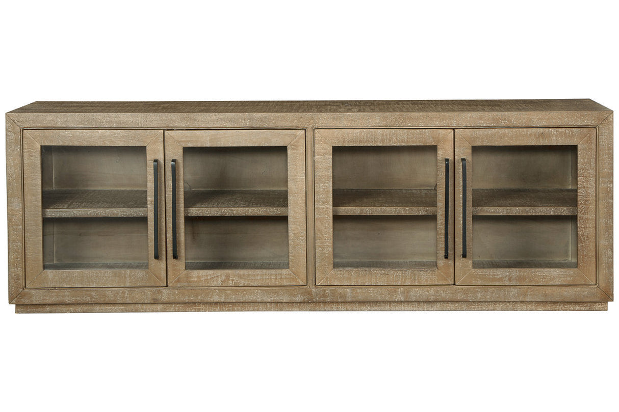 Waltleigh Distressed Brown Accent Cabinet