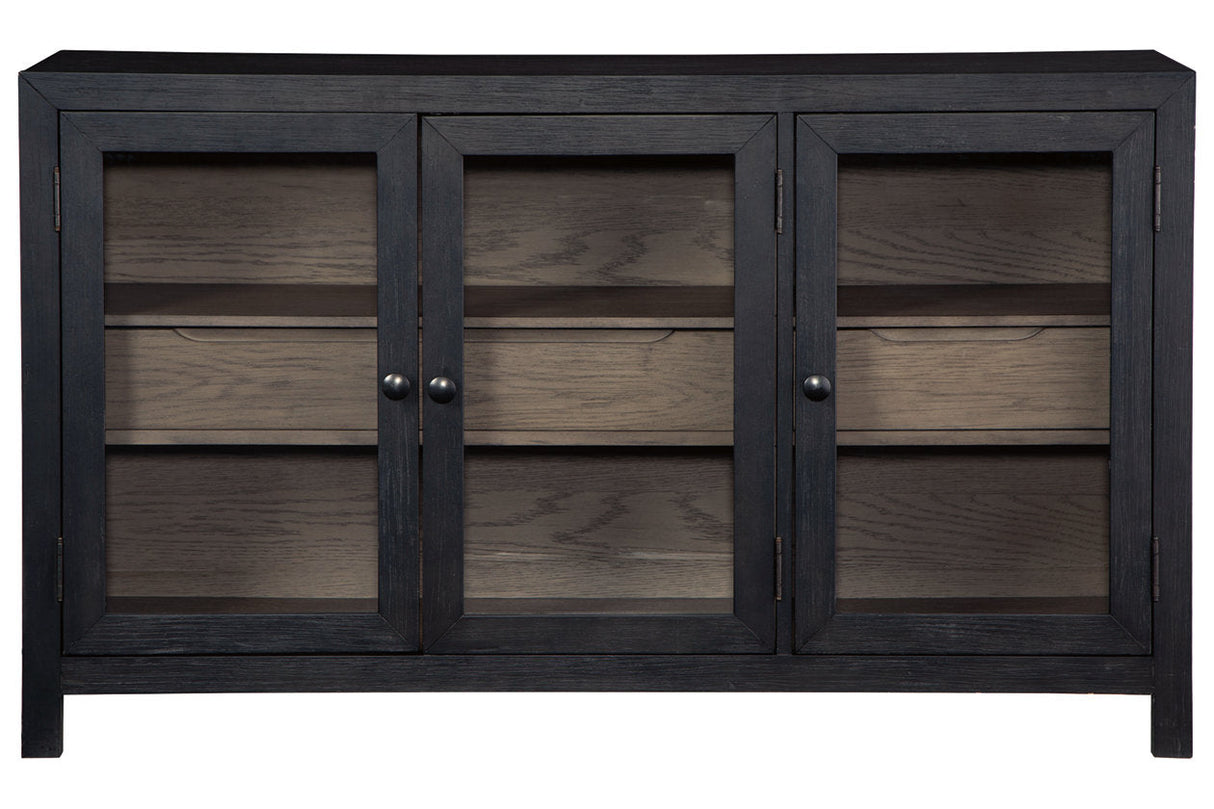 Lenston Black/Gray Accent Cabinet